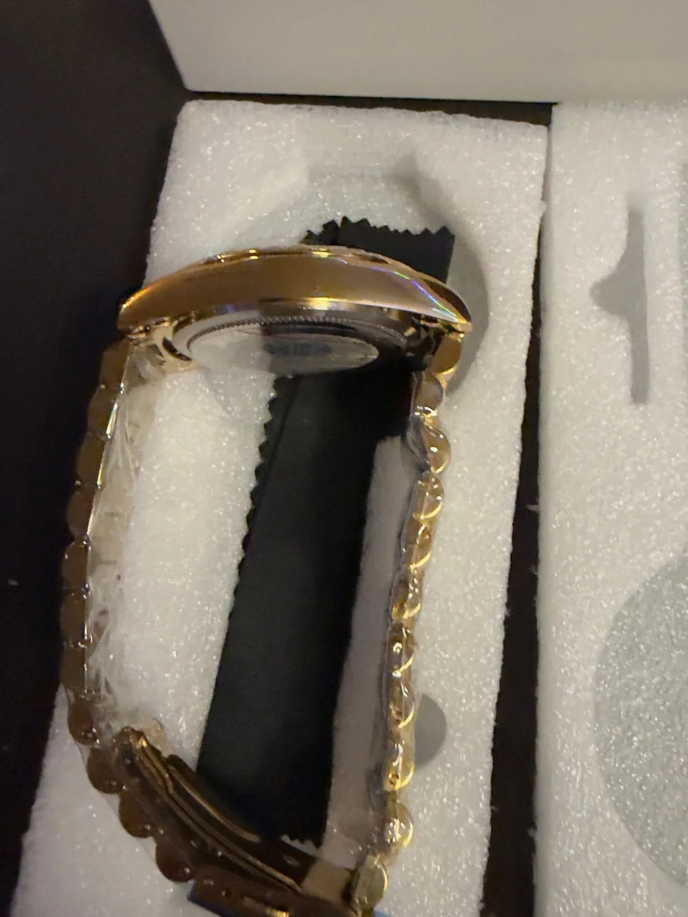 Nibosi Gold Tone Men's Day-Date Watch